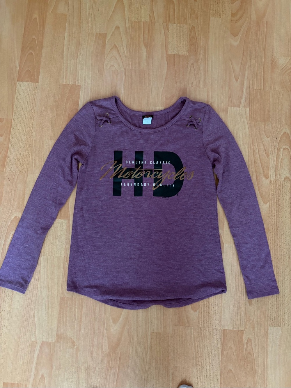 Harley-Davidson Purple Long-Sleeve Graphic Tee